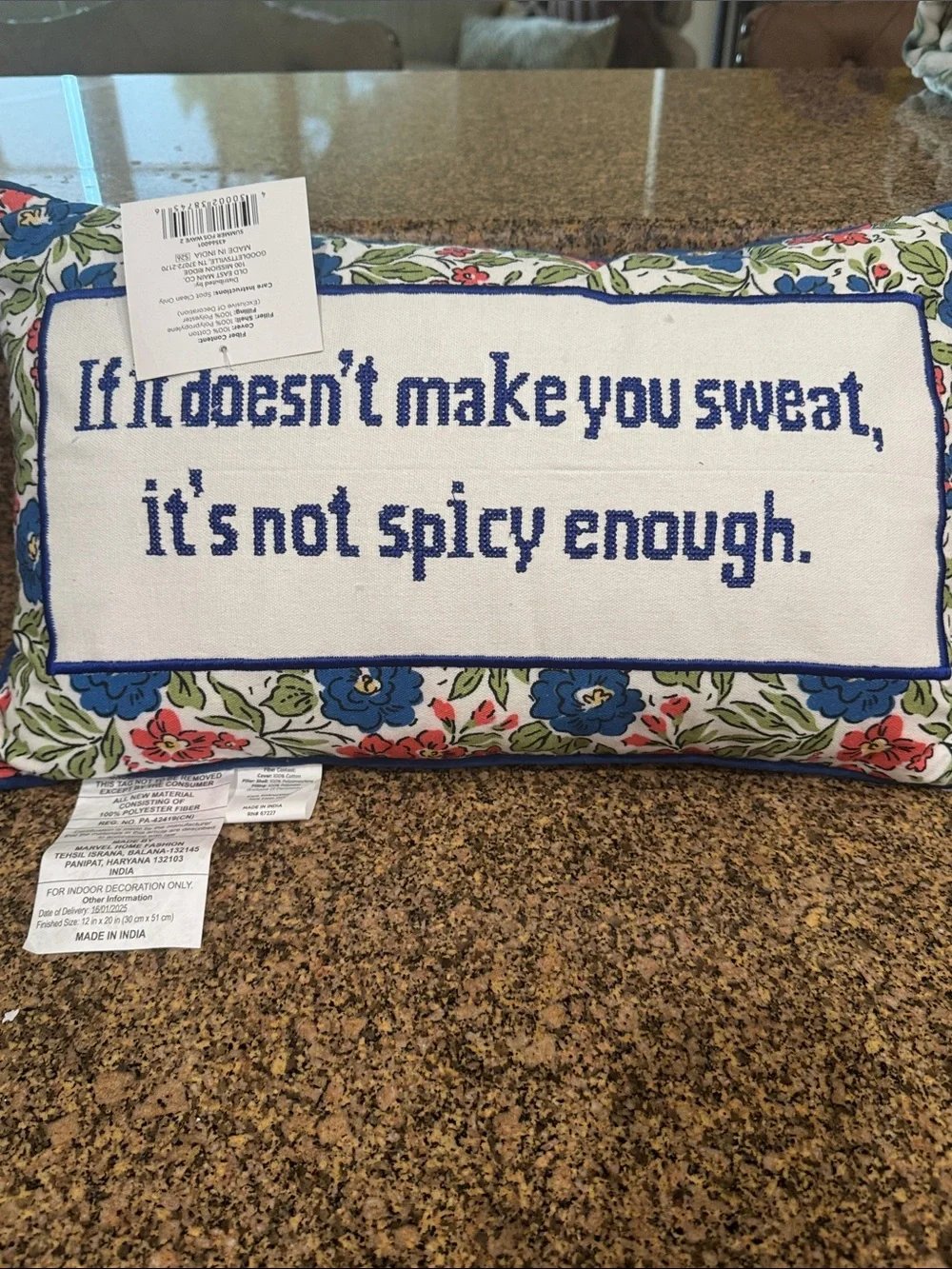 Embroidered Spicy Pillow